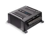 Banda BD 800.4 2-ohm amplifier, angled terminal-panel view