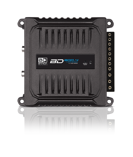 Banda BD 800.4 2-ohm amplifier, top view