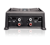 Banda BD 800.4 2-ohm amplifier, input and controls panel