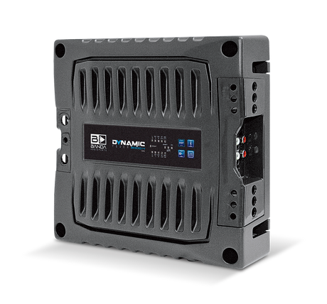 Banda Dynamic 2000.4 1-ohm amplifier, opposite top angle