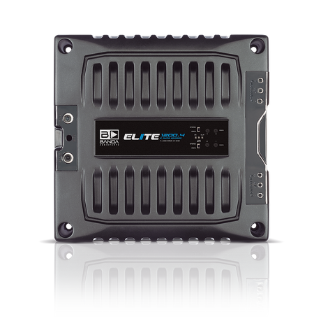 Banda Elite 1200.4 1-ohm amplifier, top view