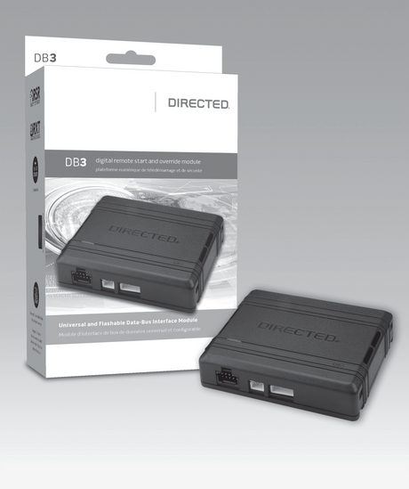 Directed DB3 interface module beside its retail packaging