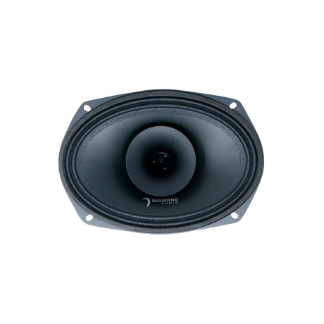 Diamond Audio oval speaker, front view with a central bullet-shaped phase plug