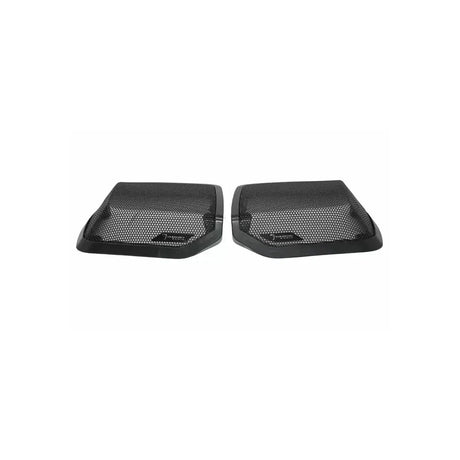 Two black Diamond Audio mesh speaker grilles with molded surrounds