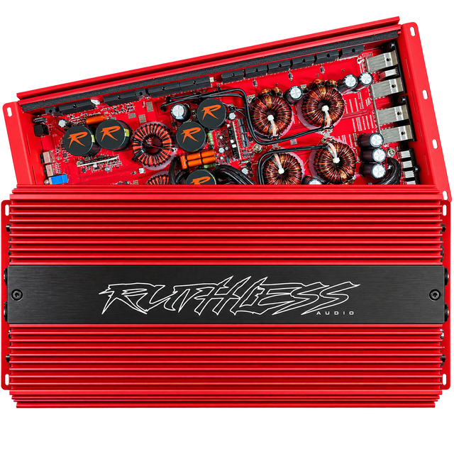 Ruthless Audio Ruthless Audio 5000.2 Red 2 Channel Amplifier - Car Audio