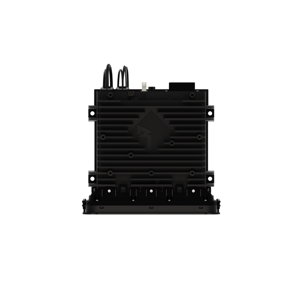 Top View of Radio with Diamond-R Logo