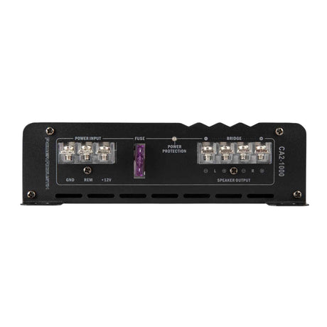 Power Acoustik CA2-1000 amplifier - speaker and power terminals