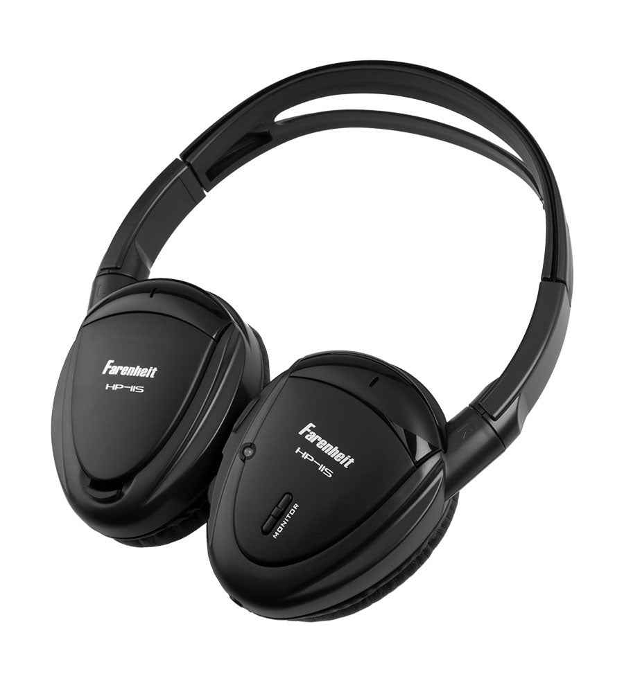Power Acoustik HP-11S headphones with 3.5mm AUX input