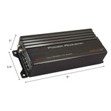Power Acoustik MICRO1-3000D amplifier - manufacturer dimension diagram