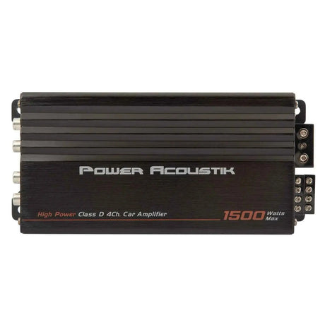 Power Acoustik MICRO4-1500D amplifier - top-panel view