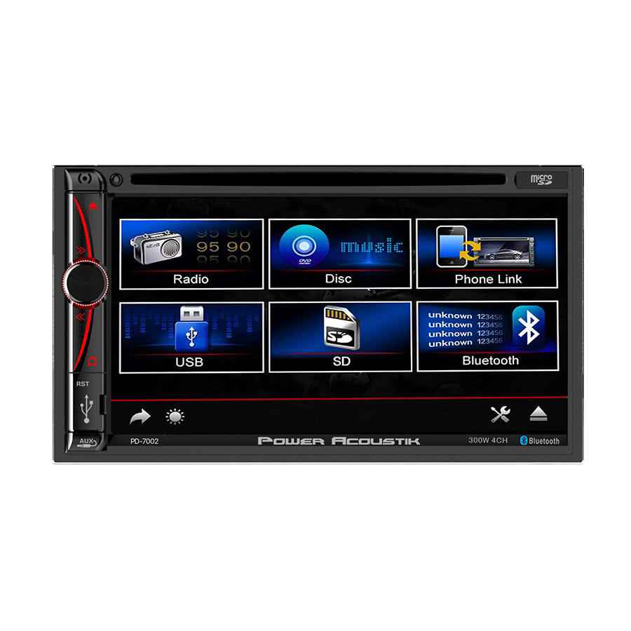 Power Acoustik PD-7002 car stereo receiver