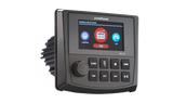 PowerBass MC-150 marine digital media receiver, upright front three-quarter view