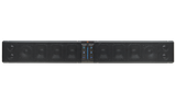 PowerBass XL-1250 sound bar, straight-on front view with illuminated controls