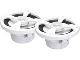 PowerBass XL-62M white 6.5-inch marine coaxial speakers, pair