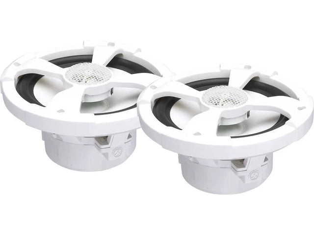 PowerBass XL-62M white 6.5-inch marine coaxial speakers, pair