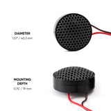 Pride Easy 25 tweeter dimensions: 40.3 mm diameter and 19 mm mounting depth