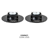 Pride Hyper Tone Light tweeter pair, rear views highlighting the compact design