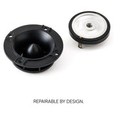 Pride Hyper Tone Plus tweeter with its diaphragm removed, illustrating its repairable design