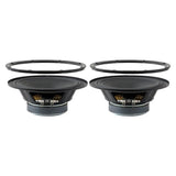Pride Ruby Air 6.5 v2 speaker pair with the mounting rings lifted above the cones