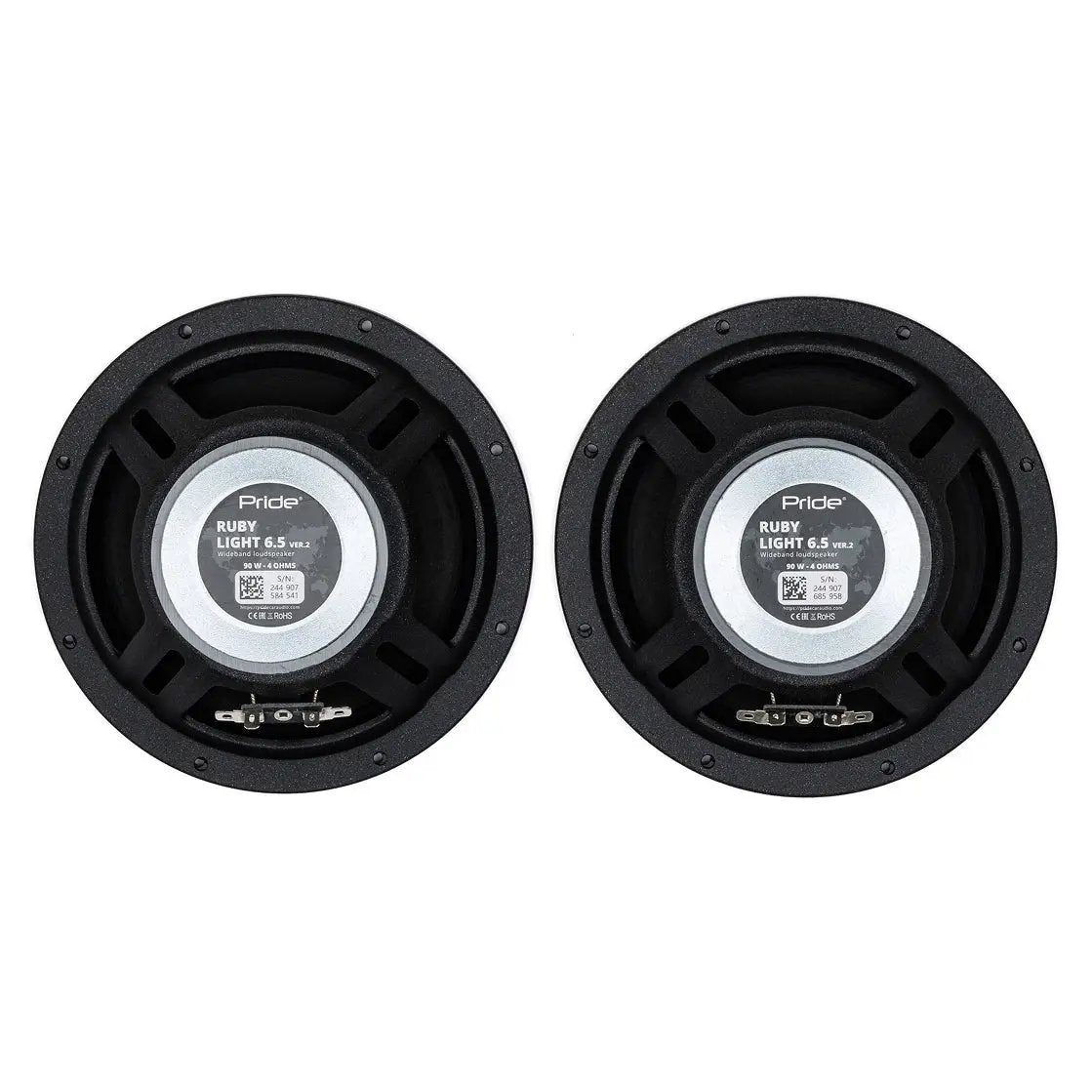 Pride Ruby Light 6.5 v2 Midrange Speakers (Pair)