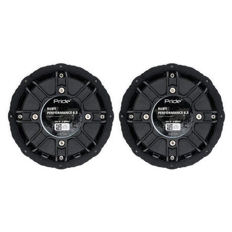 Pride Ruby Performance 6.5 Midrange Speakers, 200W RMS (Pair)