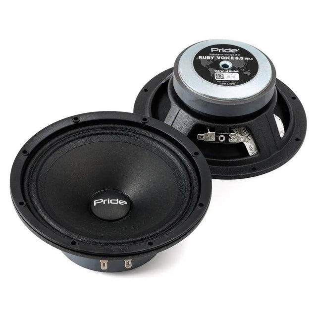 Pride Ruby Voice 6.5 v2 Midrange Speakers, 150W RMS (Pair)