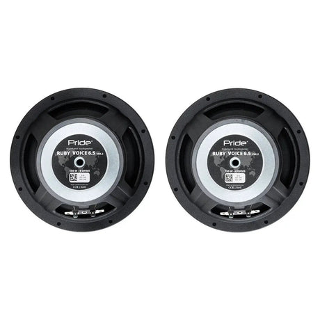 Pride Ruby Voice 6.5 v2 Midrange Speakers, 150W RMS (Pair)