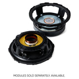 Separated speaker basket and cone module with a notice that replacement modules are sold separately