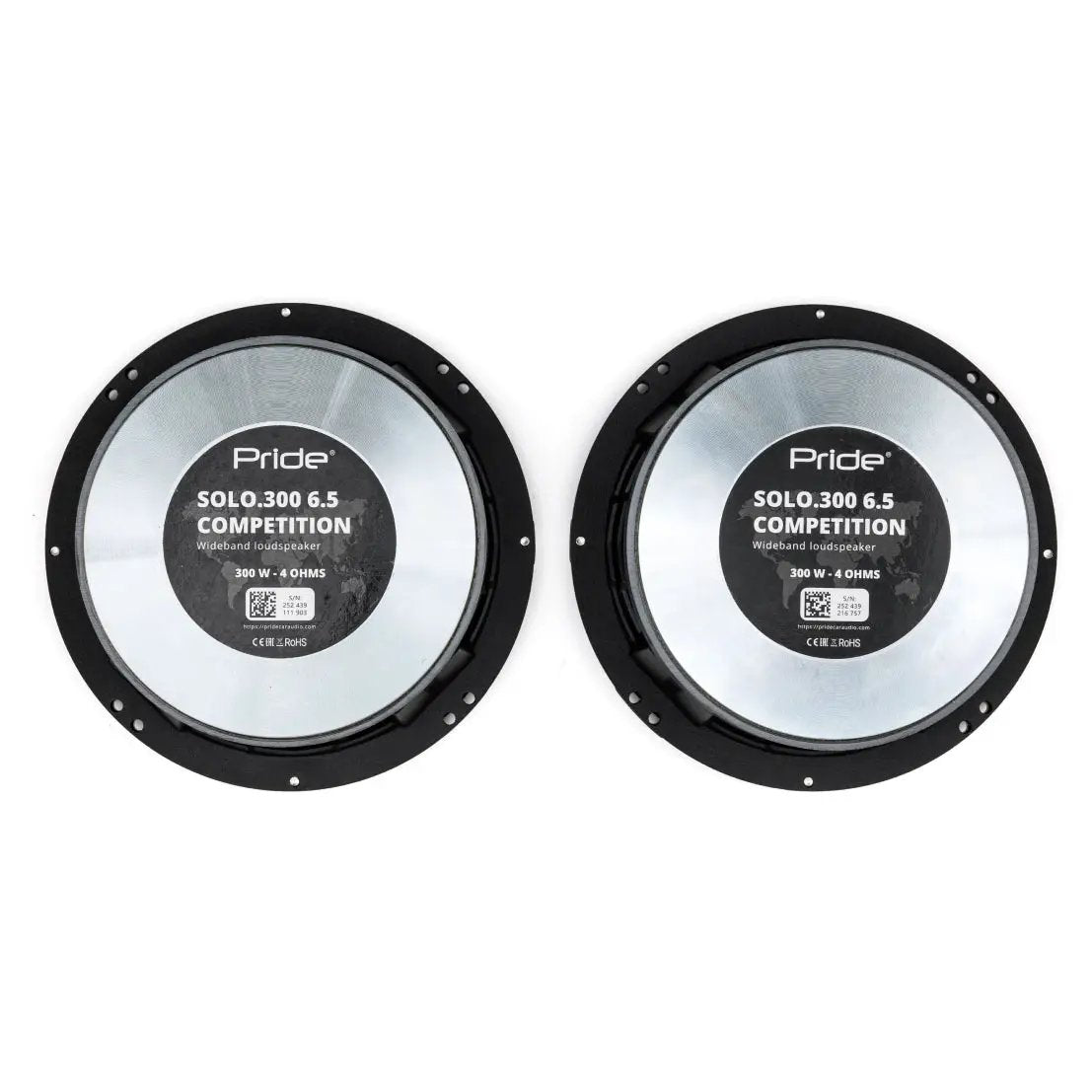 Pride Solo 300 6.5 Competition Speakers, 300W RMS (Pair)