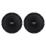 Two black Pride speakers shown from the front