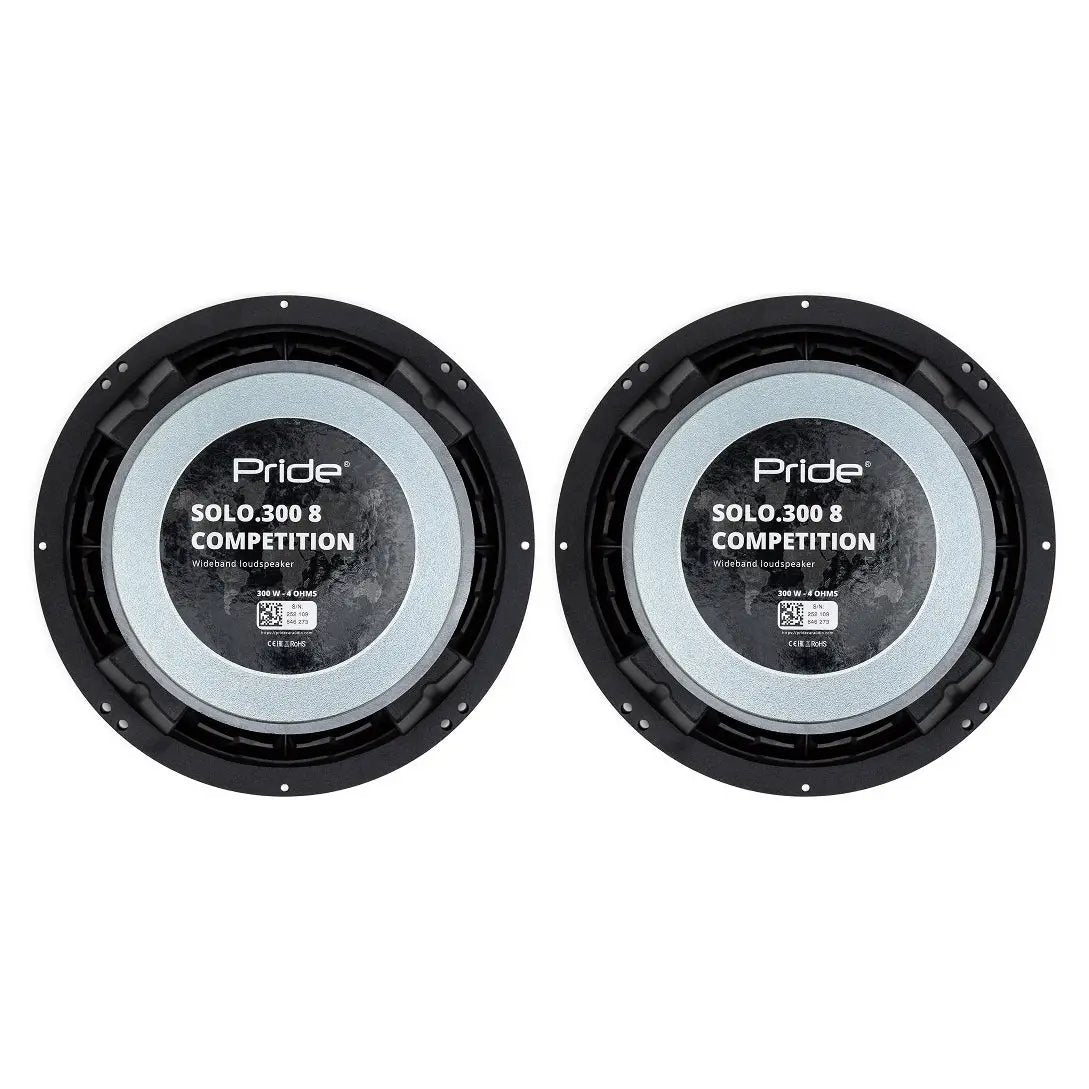 Pride Solo 300 8 Competition Speakers, 300W RMS (Pair)