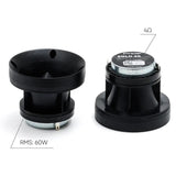 Pride Solo 60 horn tweeter graphic showing 60 W RMS and 4-ohm impedance