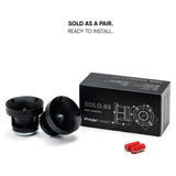 Pride Solo 60 horn tweeter pair, red capacitors and packaging with a sold-as-a-pair message