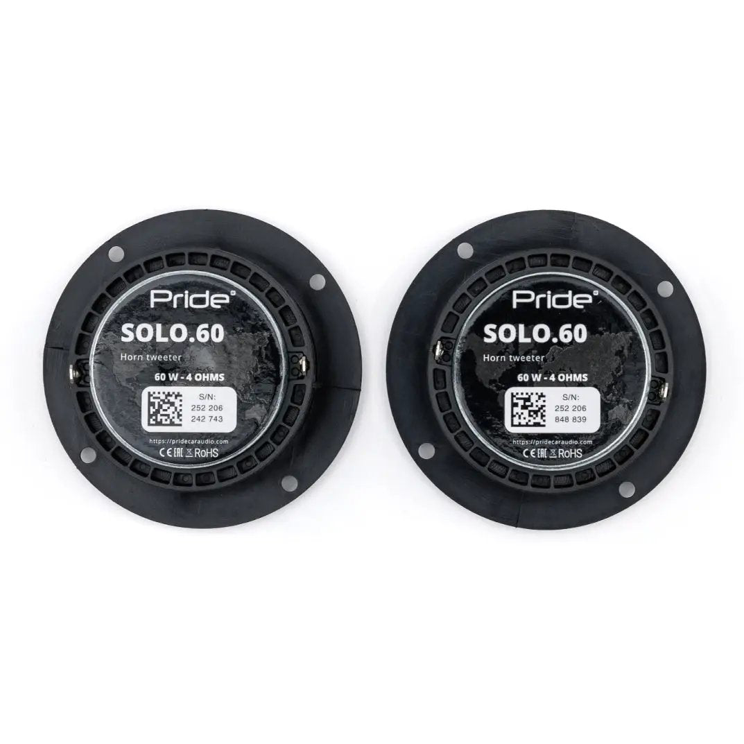Pride Solo 60 3.2" Horn Tweeters, 60W RMS (Pair)