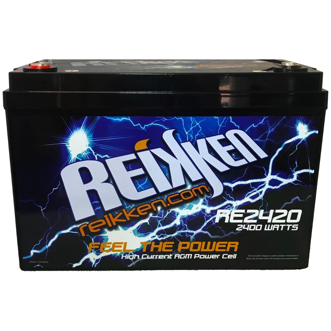 Reikken RE2420 AGM power-cell battery, front view