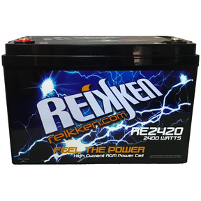 Reikken RE2420 AGM power-cell battery, front view