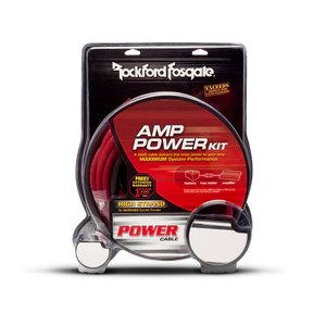 Rockford Fosgate Rockford Fosgate RFK4D 4 AWG Complete Dual Amp Installation Kit - Car Audio