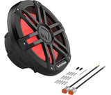 Rockford Fosgate M1D2-12B product with included accessories
