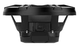 Rockford Fosgate M1D4-8B black 8-inch dual-4-ohm marine subwoofer, side view
