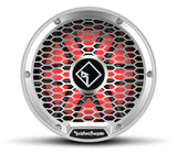 Rockford Fosgate M2D2-12I stainless grille view