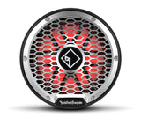 Rockford Fosgate M2D2-12IB stainless grille view