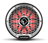 Rockford Fosgate M2D4-12IB stainless grille view