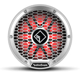 Rockford Fosgate M2D4-12S stainless-steel grille view
