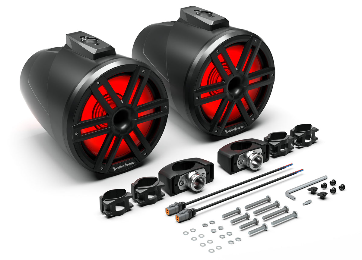 Rockford Fosgate M2WL-10HB product with included accessories