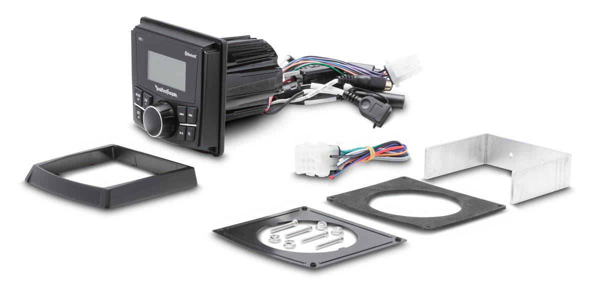 Rockford Fosgate PMX-1 product with included accessories