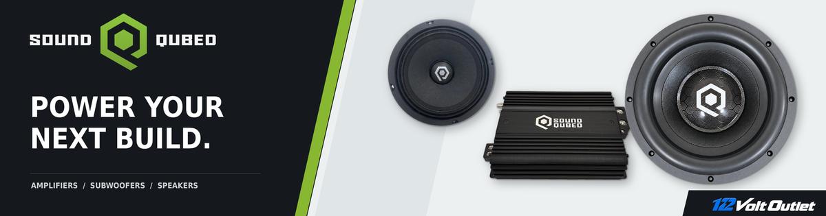 SoundQubed amplifiers, subwoofers and speakers at 12 Volt Outlet