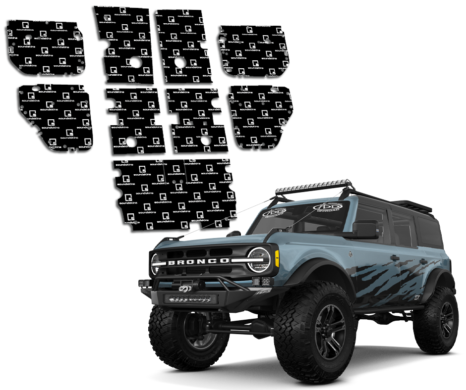 SoundSkins 2021+ Ford Bronco Four-Door and Floor Sound Deadening Kit - product image