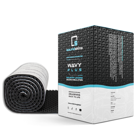 SoundSkins Wavy PLUS Acoustic Foam Mat, 25 mm - product image