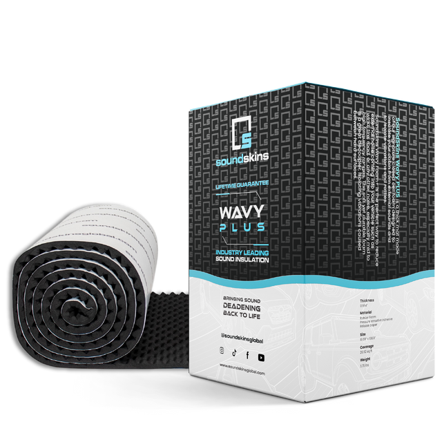SoundSkins Wavy PLUS Acoustic Foam Mat, 25 mm - product image