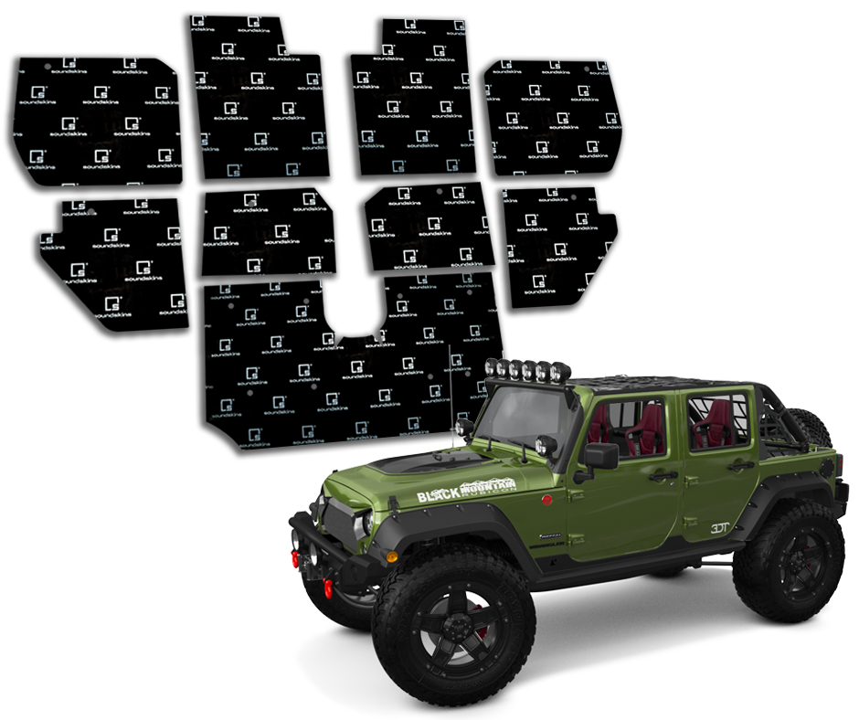 SoundSkins 2007-2018 Jeep Wrangler JK Door and Floor Sound Deadening Kit - product image